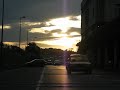 luces cruce a contrasol por la mañana