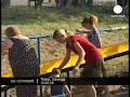 Displaced people take refuge in Tbilisi