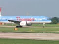 757 Bird strike during take off and emergency landing