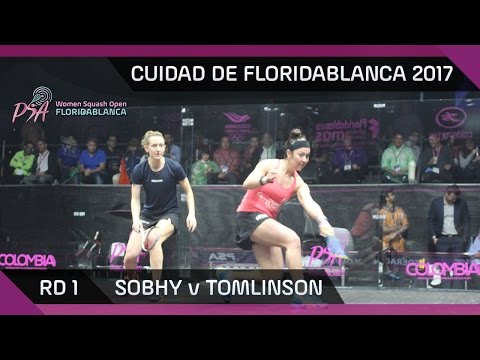 Squash: Sobhy v Tomlinson - Ciudad de Floridablanca 2017 - Rd 1 Highlights