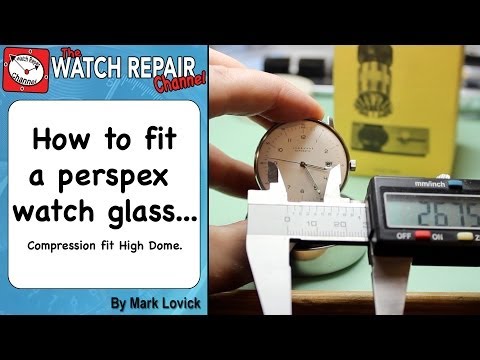 how to repair glass on a watch