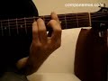 Ejercicio para acordes de guitarra con cejilla
