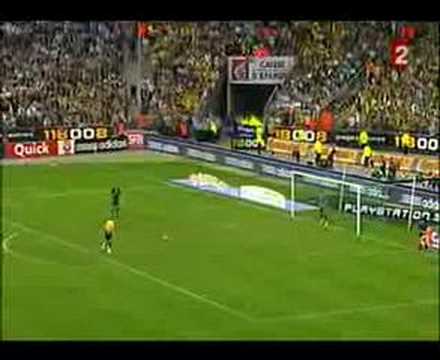 Penal ante el Marsella en la final de la Copa de Francia