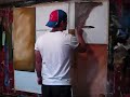\"Psychic Energy\" Modern abstract art in the making