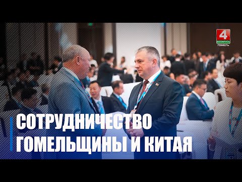 Подвели итоги визита делегации Гомельщины в Китай видео