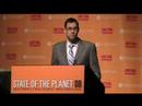 John McArthur speaking at the State of the Planet 2008, on the panel for 