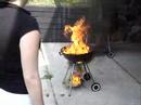 the only way to start a fire on an open flame:D