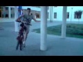 NO HANDED Wheelie! Without front wheel ! Stunt Jazda na tylnym kole bez trzymanki !
