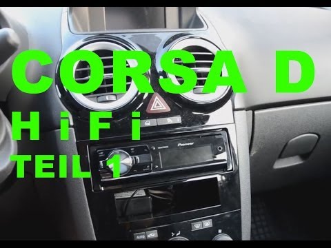 how to remove radio from corsa d