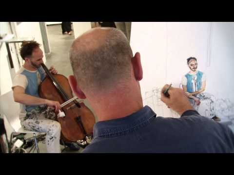 erinnthomasclancy - Christopher Lancaster and Christopher Brooks at the Hendershot Gallery, NYC 6/21/11.