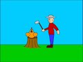 An animation i made a few years ago as part of my highschool IT course's flash animation unit.  The song is Ghost Chickens in the sky by Sean Morey (i think).