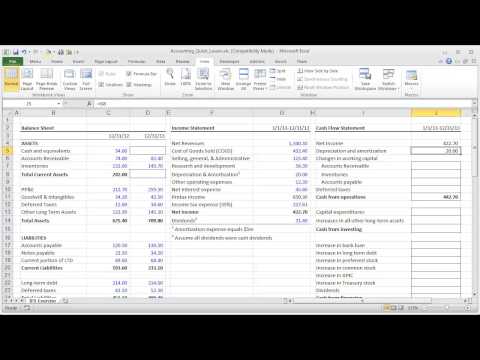 modeling - Learn the building blocks of a financial model. In this video, we'll build a cash flow statement given an income statement and balance sheet in Excel. To dow...