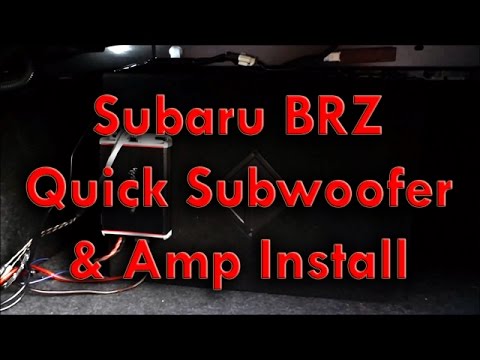 Subaru BRZ Quick Subwoofer Amp Install