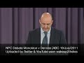 National Press Club Debate Christopher Monckton V Richard Denniss 2011 Address