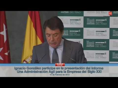 PresidenciaComMadrid - El Presidente de la Comunidad de Madrid, Ignacio González, participa en la presentación del informe