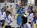 Begin van een schooldag Chinatown Bangkok Begin van een schooldag Chinatown Bangkok