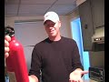 Directions:
1.Take one Butch that needs payback.2.Make him think you are giving him wonderful prizes.
3.Fire the extinguisher point blank in face.
4.Run!