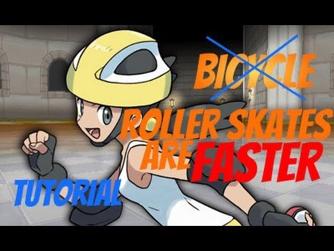 how to use roller skates in pokemon y