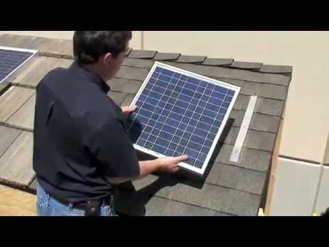 how to fasten solar panels to roof