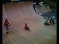 Lake Owen Sesh 7 '08 - Crazy Bikers Sliding on Half Pipe