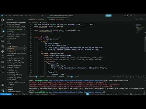 Claude Certified Architect - MCP Discovery Follow Along
