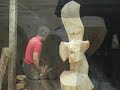 Chainsaw Carving of a large Eagle