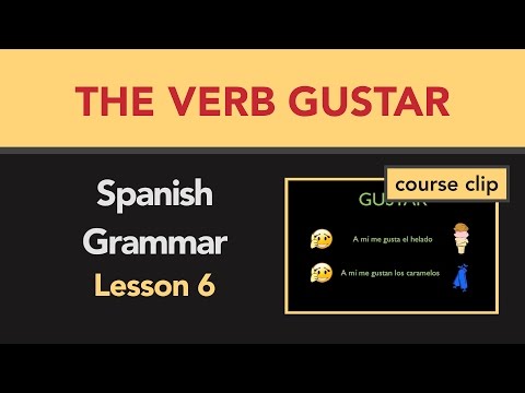 how to use the verb gustar