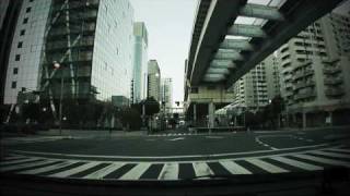 (HD) Morning drive in Tokyo 10 -早朝のゆりかもめ沿線ドライブ 2周目-