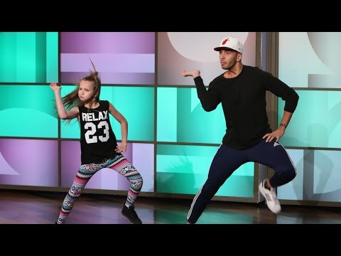 dancer - She's only 11 years old, but she can really bust a move! Ellen had a very talented young dancer and her choreographer perform on the show.