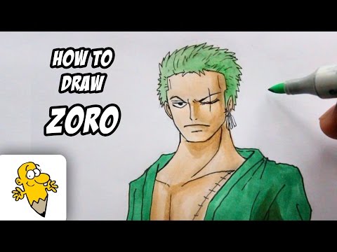 how to draw zoro