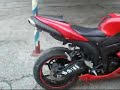before and after 2007 kawasaki zx 6r with yoshimura exhaust