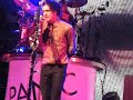 Panic At The Disco Rock Band Live FRONT ROW I write sins not tragedies