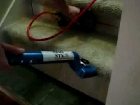 how to fasten carpet on stairs