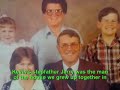 this is a tribute video created by http://livinlavidalowcarb.com/blog blogger jimmy moore in memory of his brother kevin lee moore who died from heart failure on october 16, 2008.  

kevin's life was one full of love, joy, and carpe diem...as you will see in this video featuring pictures of him and the family throughout his time here on earth.  jimmy provides contextual copy so you can get to know the man they called 