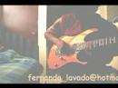 shred picking guitar