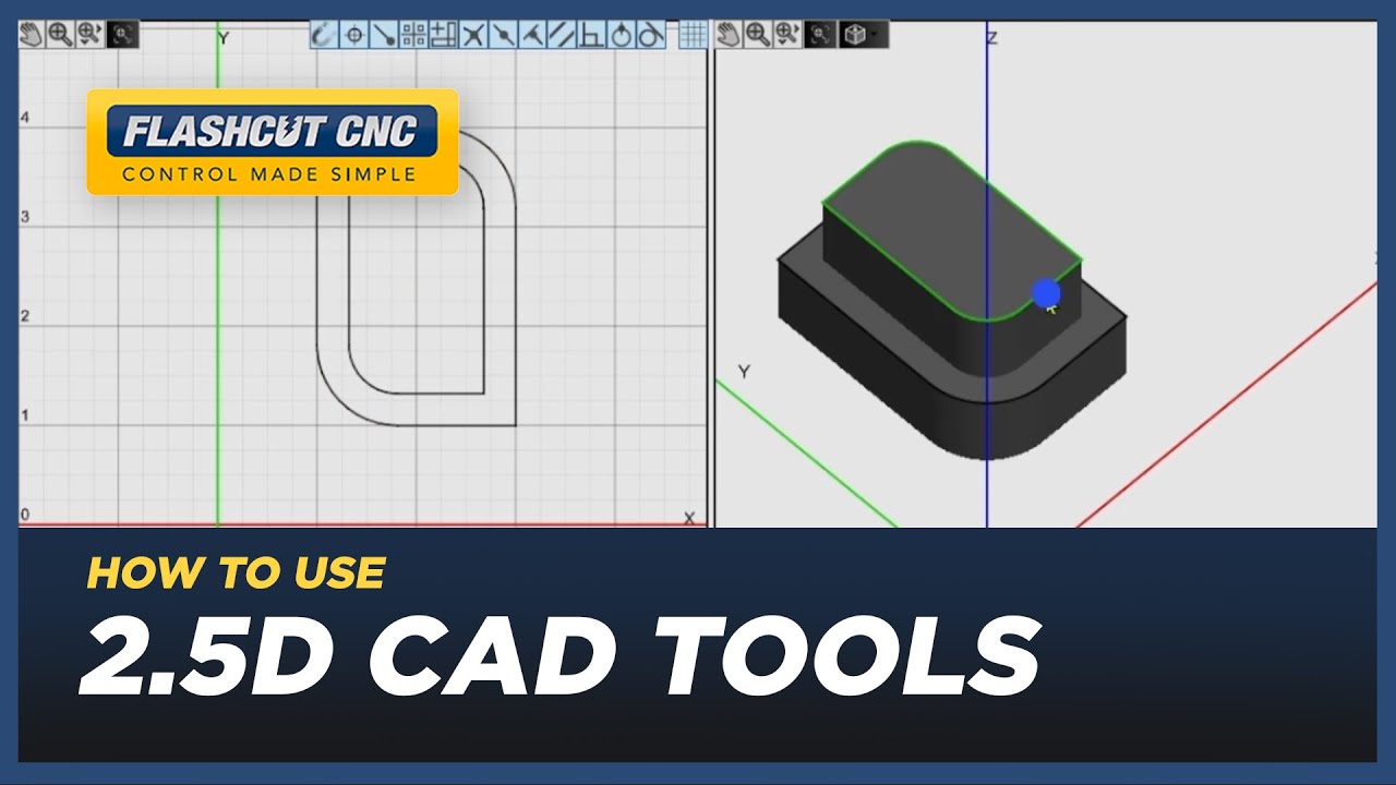 2.5D CAD Tools - FlashCut CAD/CAM/CNC Software