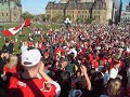 Senators Fans Crash Parliament Hill