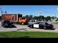 Traffic was snarled at the intersection of Manning Road and County Road 42 after a crash involving an unmarked OPP vehicle 9:40 am Thursday, Aug. 11, 2011.