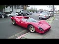 1967 Ferrari 330 P3/4 Norwood drive on the street with exhaust sound, loud!