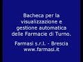Bacheca elettronica per visualizzazione Turni Farmacie