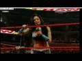 Melina Accidentaly Hits Hear Head On The Microphone While Doing The Splits