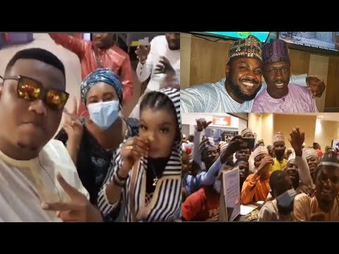 Ali Nuhu da Adam A Zango sun hadu a gurin haska film din Fati na kamfanin maishadda