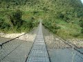 hanging bridge, nepal hanging bridge