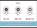 What do the fiber terms 9/125, 50/125 and 62.5/125 refer to?