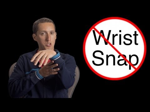 how to snap wrist in tennis serve