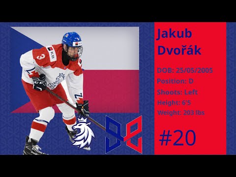 #20 Jakub Dvořák (DY) Shift by Shift 06.08.22 Hlinka/Gretzky Cup Czechia