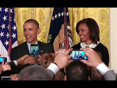 President Obama and First Lady Michelle Obama Host Black History Month Reception