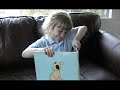 Arielle reads, Bark, George by Jules Feiffer