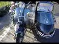 French Bulldog Clark in Lambretta Sidecar