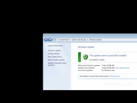 update - http://asktutorial.com/videos-didacticos/ Este tutorial te muestra la manera en la que Windows 7 debe ser actualizado para que siempre funcione bien. Aunque ...